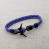 Modern Fashion Airplane Anchor Bracelets Men Charm Rope Chain Paracord Bracelet Women Male Air Force Style Wrap Metal Sport Hook Gift by Stevvex
