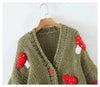 Women’s Mushroom Crochet Short Cardigan by FitiqueFit