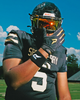 Phenom Elite Quantum Fierce Youth & Adult Padded Football Gloves - Gold Rush Black by Phenom Elite Brand