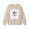 Ornate Pin Emblem Crewneck Sweatshirt | brooch graphic, baroque print by Tristan’s Treehouse