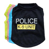 Spring And Summer Police Dog Pet Clothes Vest by My Store