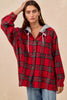 BiBi Brushed Plaid Hooded Jacket by FitiqueFit