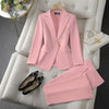 Lapel Button-Down Jacket & Slim-Fit Trousers Suit – 15 Colors XS–XXL by FitiqueFit