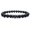 Epic Legendary Volcanic Stone Bracelet For Men And Women Lava Stone Stretch Yoga Bead Bracelet by Stevvex
