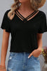 V-Neck Short Sleeve T-Shirt by Simply Love