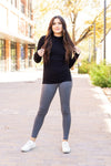 The Caitlin Charcoal Crossover Leggings