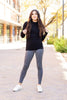 The Caitlin Charcoal Crossover Leggings