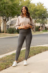 The Caitlin Charcoal Crossover Leggings