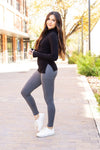The Caitlin Charcoal Crossover Leggings