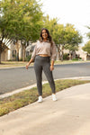 The Caitlin Charcoal Crossover Leggings