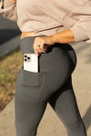 The Caitlin Charcoal Crossover Leggings