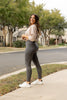 The Caitlin Charcoal Crossover Leggings