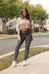 The Caitlin Charcoal Crossover Leggings