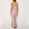 Sling Long Lace Collar Slim-fit Hip Skirt