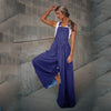 Women’s wide leg denim overalls by FitiqueFit