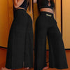 Women's High-Waist Drapey Wide-Leg Pants | Elastic Drawstring 5 Colors by FitiqueFit