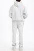 Mens Solid Fleece Flare Stacked SET
