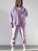 Women's Crewneck Sweatshirt & Jogger Pants Two-Piece Set – Loose Fit by FitiqueFit