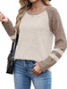Ribbed Knit Raglan Long Sleeve T-Shirt by Simply Love