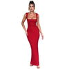 Socialite Style Adult Lady Like Woman Slim Fit Square Collar Chest Dress