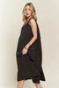 Drawstring Slit Back Cargo Summer Dress For Women – Trendy Utility-Inspired Dress with Adjustable Fit and Slit Back for Casual and Everyday Wear by Stevvex