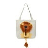 Soft Pet Carriers Lion Design Portable Breathable Bag Cat Dog Carrier Bags Outgoing Travel Pets Handbag With Safety Zippers by My Store