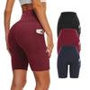 3-Pack High-Waisted Biker Yoga Shorts by FitiqueFit