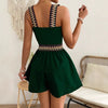 Women's Resort-Style Sleeveless Wide-Leg Jumpsuit with Cinched Waist by FitiqueFit