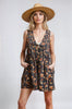 Vintage Bloom Denim Romper
