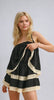 Isla Lace-Trim Layered Tube Romper