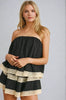 Isla Lace-Trim Layered Tube Romper