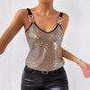 ✨ Women's Summer Sequined Suspender Chain Vest Top by FitiqueFit