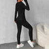 Women’s Ribbed Knit Long‑Sleeve Tee & Pants Lounge Set by FitiqueFit