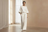 Women’s Flared-Sleeve Linen Suit Two Piece Set by FitiqueFit