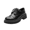Women’s Solid-Color Retro Slip-On Platform Shoes by FitiqueFit