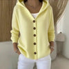 Women’s Button-Down Hoodie Cardigan Sweater Coat by FitiqueFit