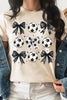 Retro Soccer Bow Graphic Tee by Wild and Free Boutique