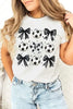 Retro Soccer Bow Graphic Tee by Wild and Free Boutique