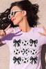 Retro Soccer Bow Graphic Tee by Wild and Free Boutique