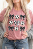Retro Soccer Bow Graphic Tee by Wild and Free Boutique