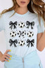 Retro Soccer Bow Graphic Tee by Wild and Free Boutique