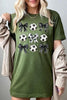 Retro Soccer Bow Graphic Tee by Wild and Free Boutique