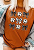 Retro Soccer Bow Graphic Tee by Wild and Free Boutique