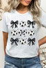 Retro Soccer Bow Graphic Tee by Wild and Free Boutique