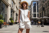 Women's Resort Quilted Sleeveless Top & Shorts Set by FitiqueFit
