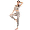 Printed navel short-sleeved quick-drying dance dress by FitiqueFit