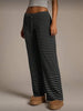 Women’s Striped Wide Leg Flared Casual Pants by FitiqueFit