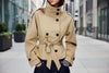 Women’s Lace-Up Waist Trench Coat by FitiqueFit