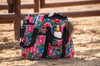 Turquoise Floral Grooming Tote by Neon Spur