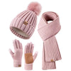 9-color Men's And Women's Knitted Hat Scarf Gloves by My Store